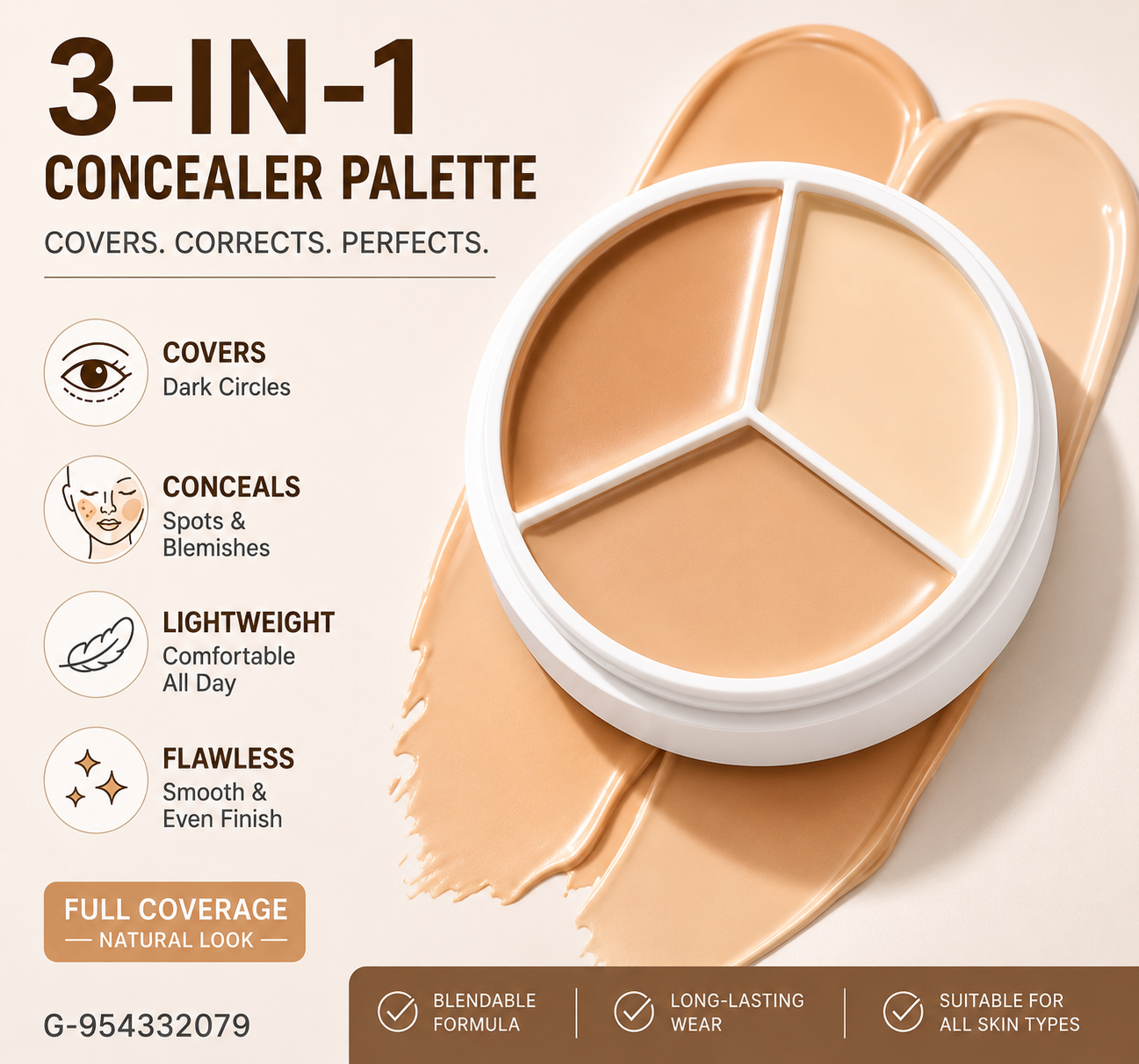 3-in-1 Concealer Palette
